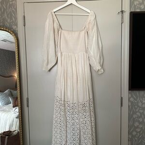 Free People Cream Maxi Dress
